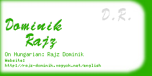dominik rajz business card